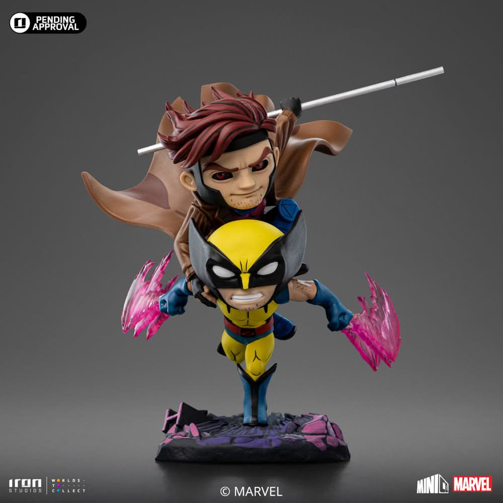 Statue Gambit and Wolverine - X-Men '97 - Minico - Iron Studios