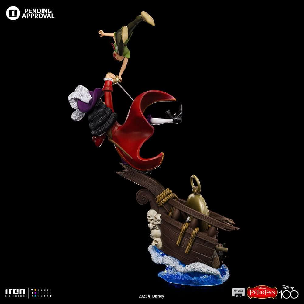 Statue Peter Pan vs Hook - Disney 100th - Peter Pan - Art Scale 1/10 - Iron Studios